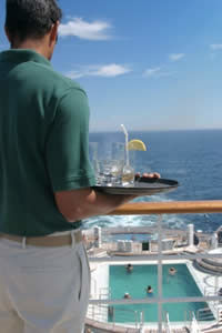 Waiter on a Cruise Ship Photo