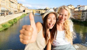 Two Girls Working in Europe for the Summer Photo